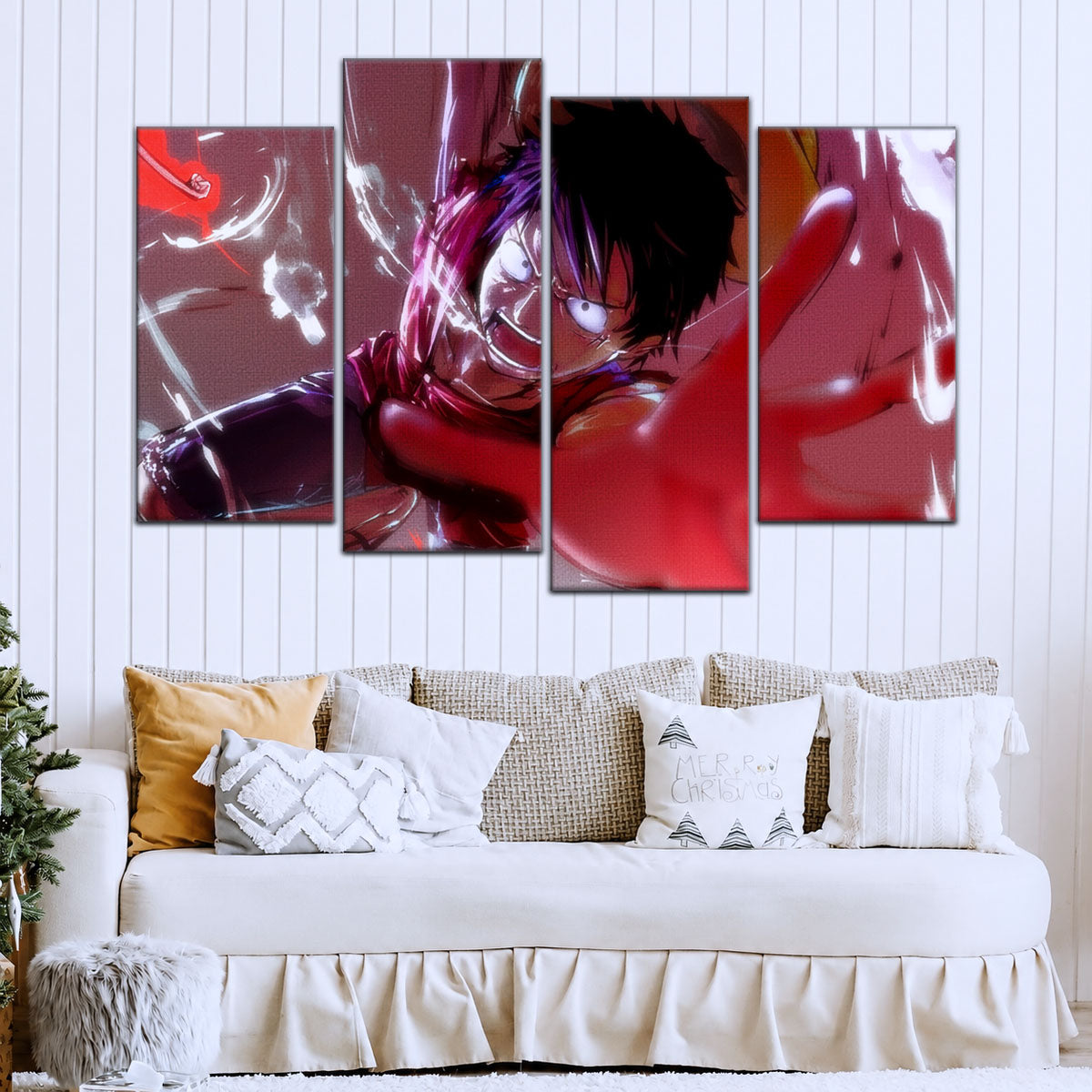 One Piece Canvas Wall Art - OP5037 - Luffy's Fierce Reach