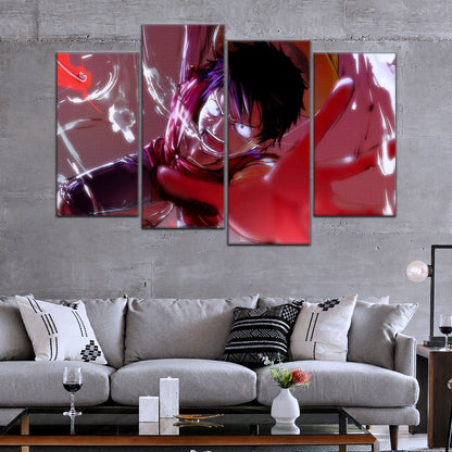One Piece Canvas Wall Art - OP5037 - Luffy's Fierce Reach