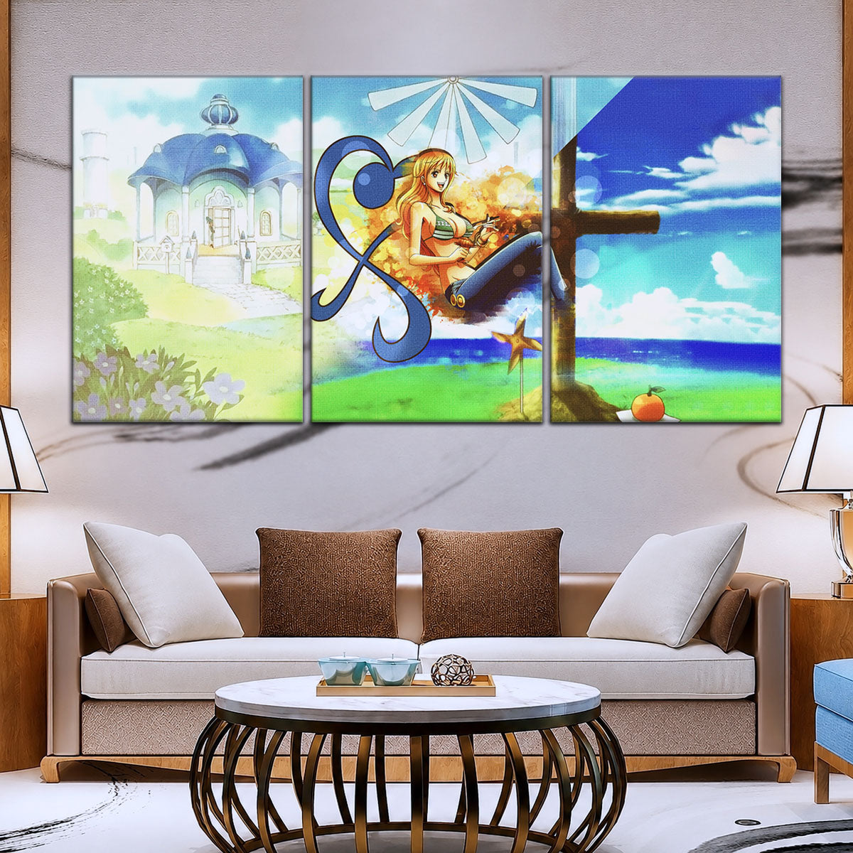One Piece Canvas Wall Art - OP5052 - Nami Cat Burglar