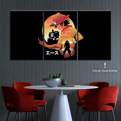 One Piece Canvas Wall Art - OP5059 - Portgas D. Ace Fire Fist