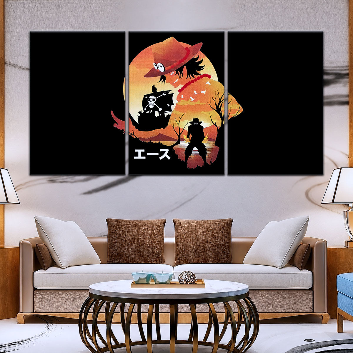 One Piece Canvas Wall Art - OP5059 - Portgas D. Ace Fire Fist