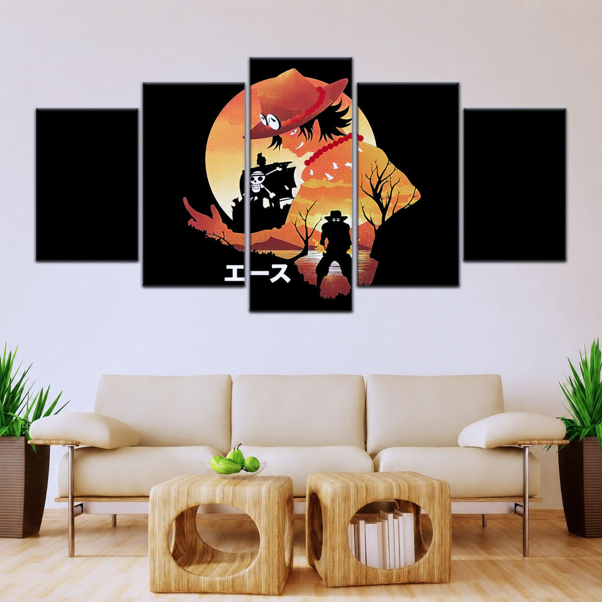 One Piece Canvas Wall Art - OP5059 - Portgas D. Ace Fire Fist