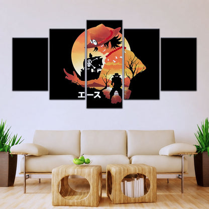 One Piece Canvas Wall Art - OP5059 - Portgas D. Ace Fire Fist