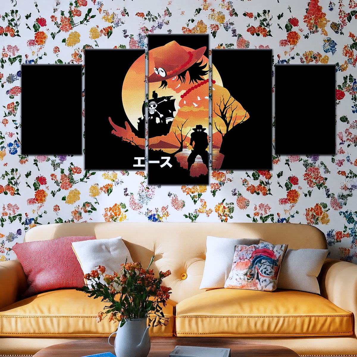 One Piece Canvas Wall Art - OP5059 - Portgas D. Ace Fire Fist