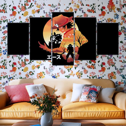 One Piece Canvas Wall Art - OP5059 - Portgas D. Ace Fire Fist