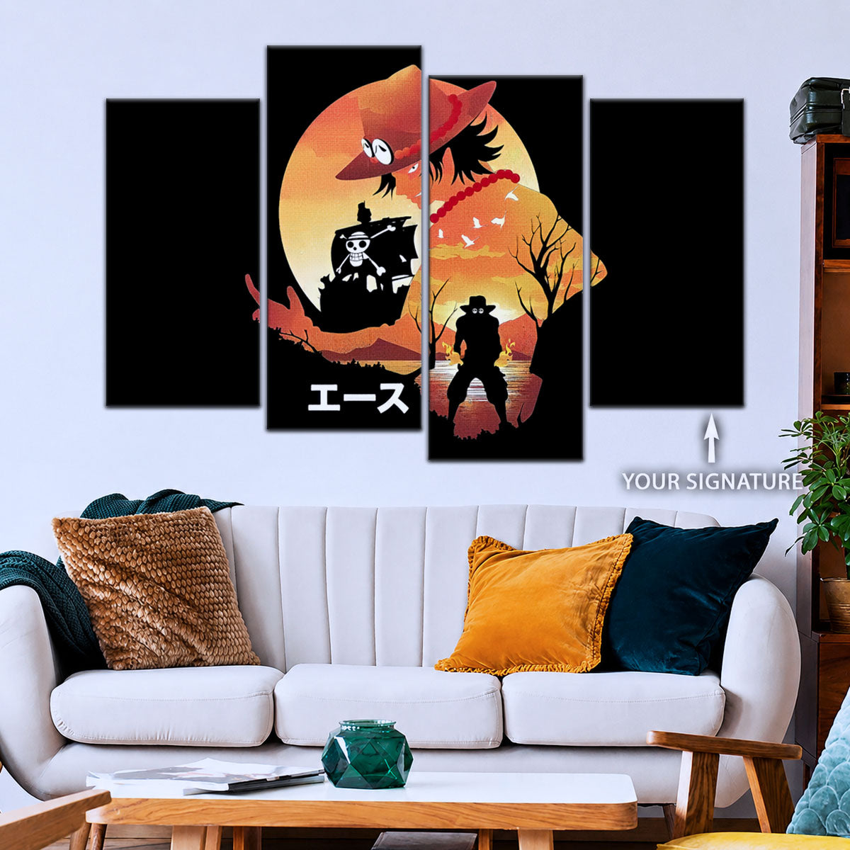 One Piece Canvas Wall Art - OP5059 - Portgas D. Ace Fire Fist