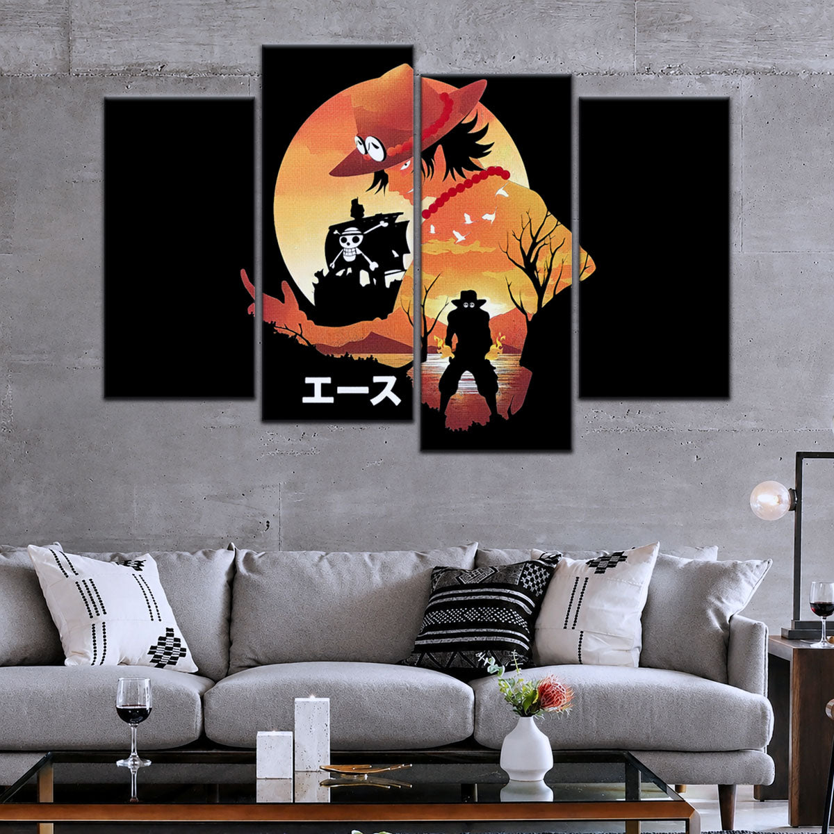 One Piece Canvas Wall Art - OP5059 - Portgas D. Ace Fire Fist