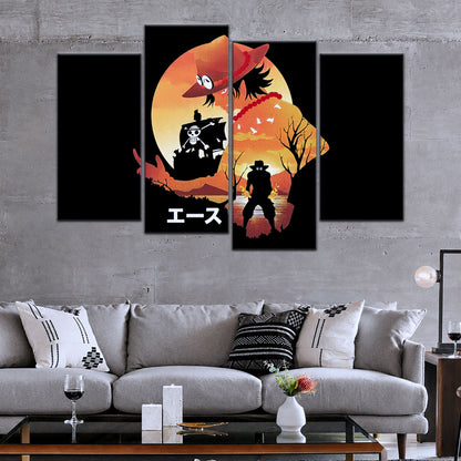 One Piece Canvas Wall Art - OP5059 - Portgas D. Ace Fire Fist