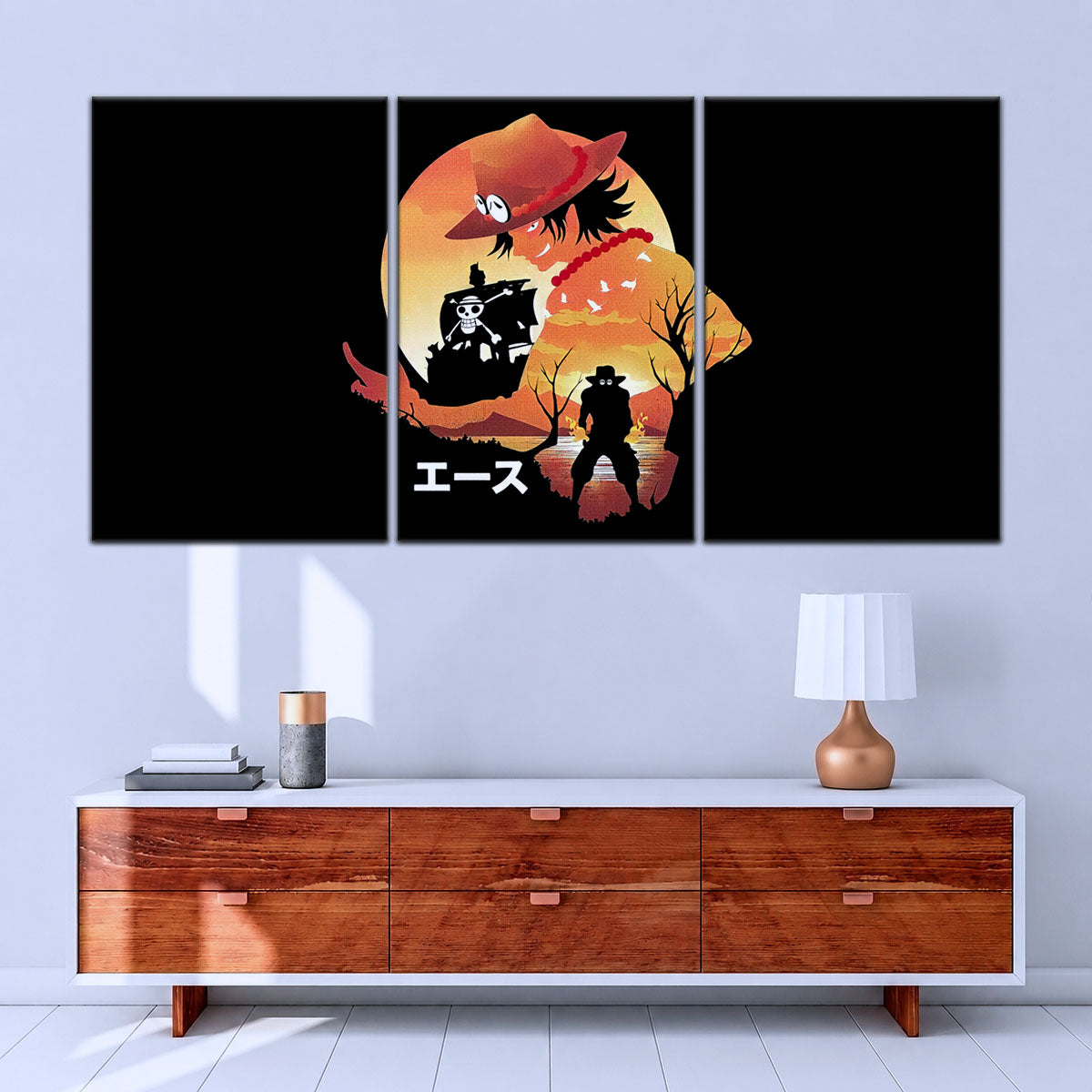 One Piece Canvas Wall Art - OP5059 - Portgas D. Ace Fire Fist