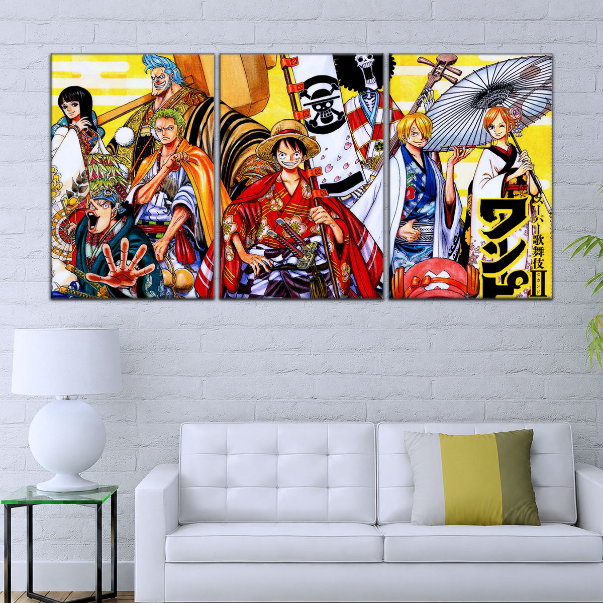One Piece Canvas Wall Art - OP5063 - Straw Hat Crew featuring - Monkey D. Luffy - Roronoa Zoro