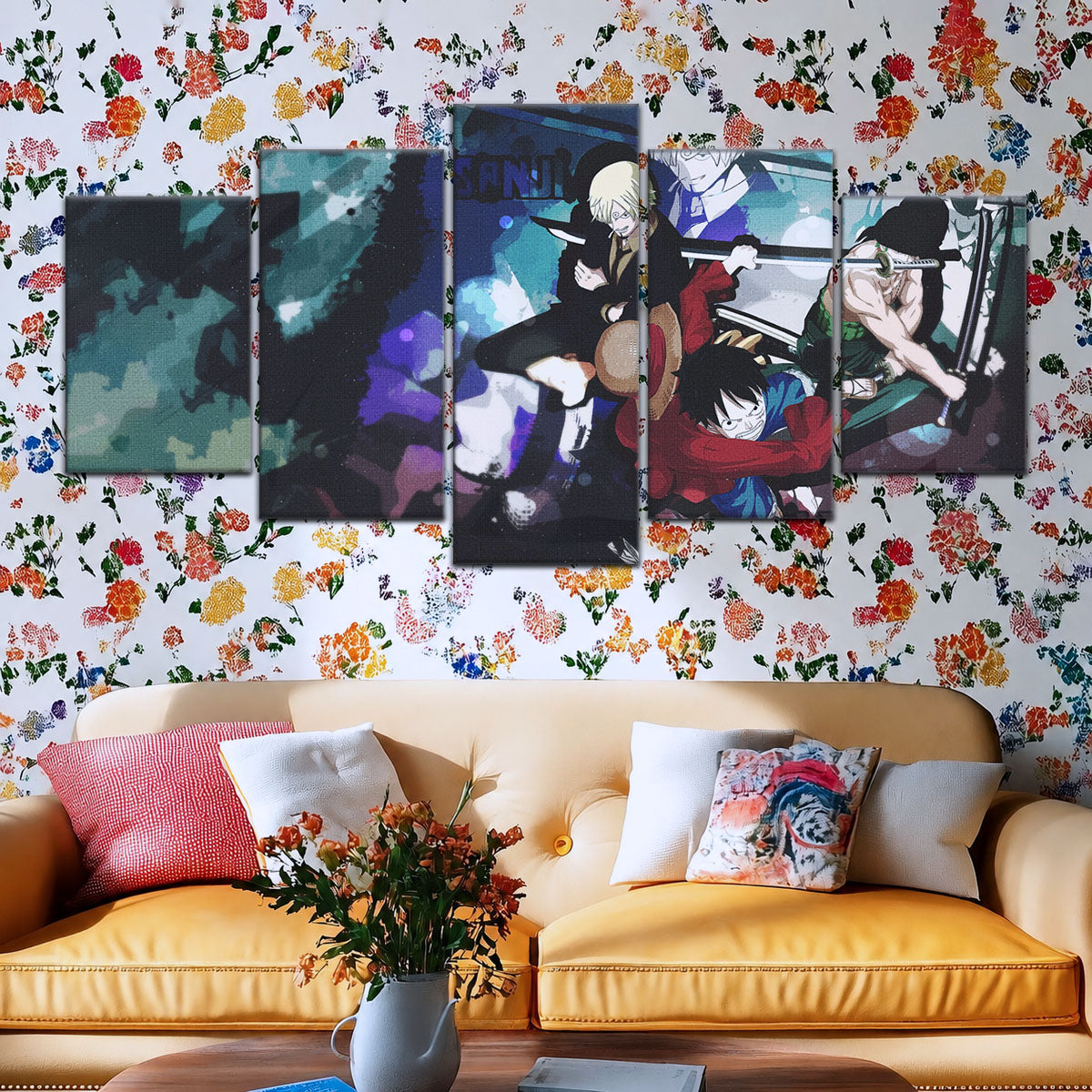 One Piece Canvas Wall Art - OP5074 - Monster Trio - Monkey D. Luffy - Roronoa Zoro - Sanji