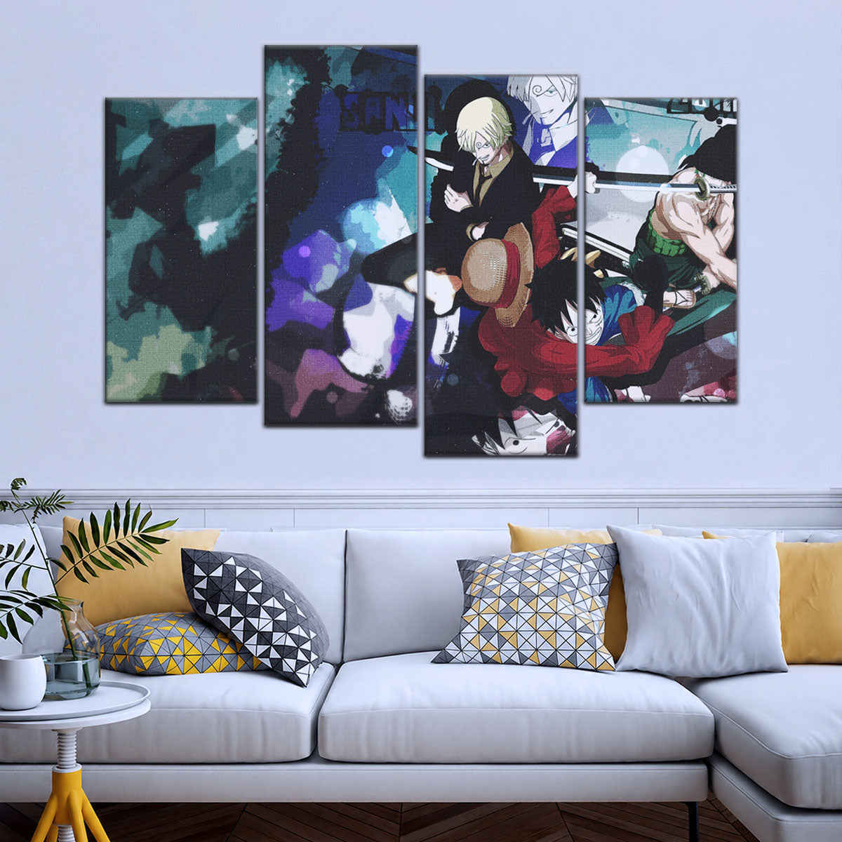 One Piece Canvas Wall Art - OP5074 - Monster Trio - Monkey D. Luffy - Roronoa Zoro - Sanji