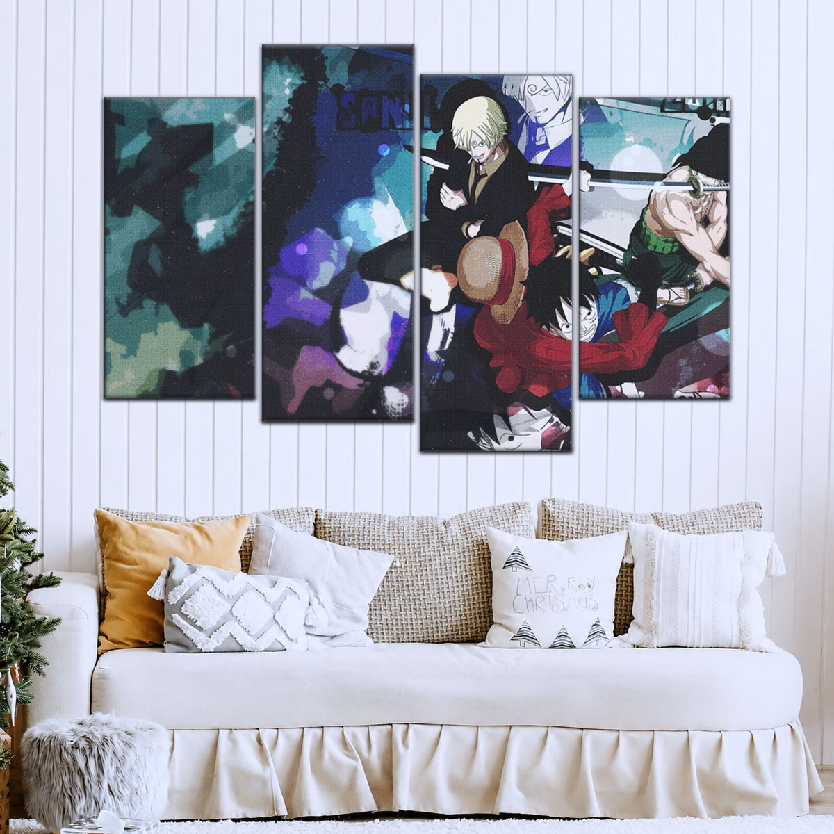 One Piece Canvas Wall Art - OP5074 - Monster Trio - Monkey D. Luffy - Roronoa Zoro - Sanji