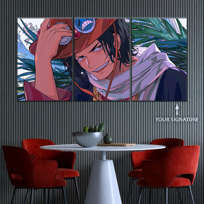 One Piece Canvas Wall Art - OP5075 - Portgas D. Ace Fire Fist