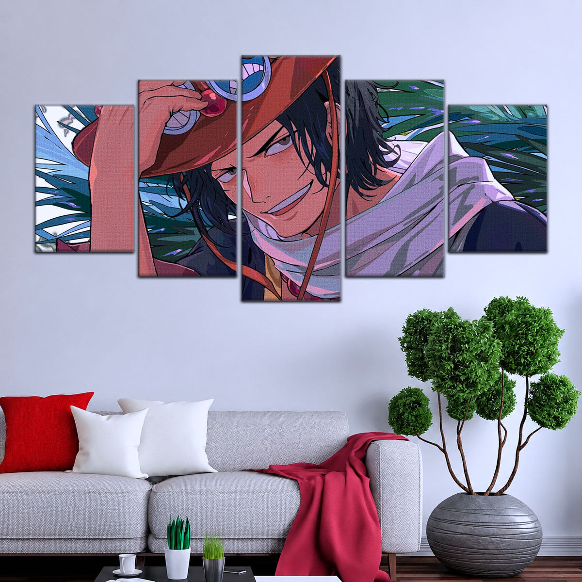 One Piece Canvas Wall Art - OP5075 - Portgas D. Ace Fire Fist