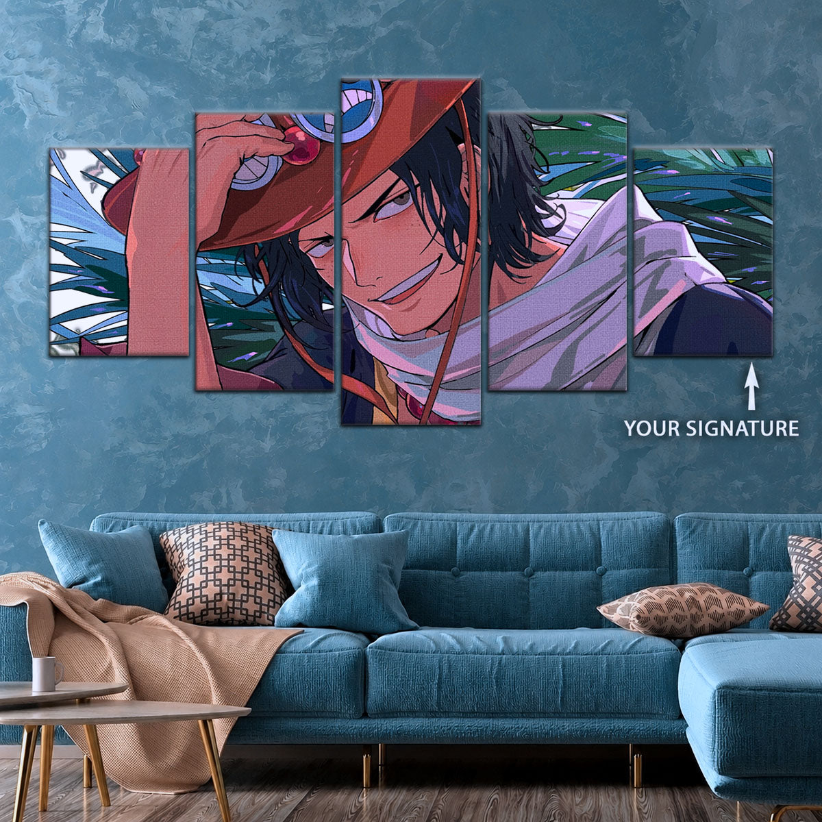 One Piece Canvas Wall Art - OP5075 - Portgas D. Ace Fire Fist