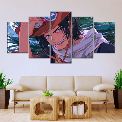 One Piece Canvas Wall Art - OP5075 - Portgas D. Ace Fire Fist