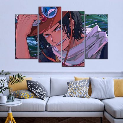 One Piece Canvas Wall Art - OP5075 - Portgas D. Ace Fire Fist