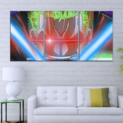 One Piece Canvas Wall Art - OP5077 - Roronoa Zoro Three Sword Style
