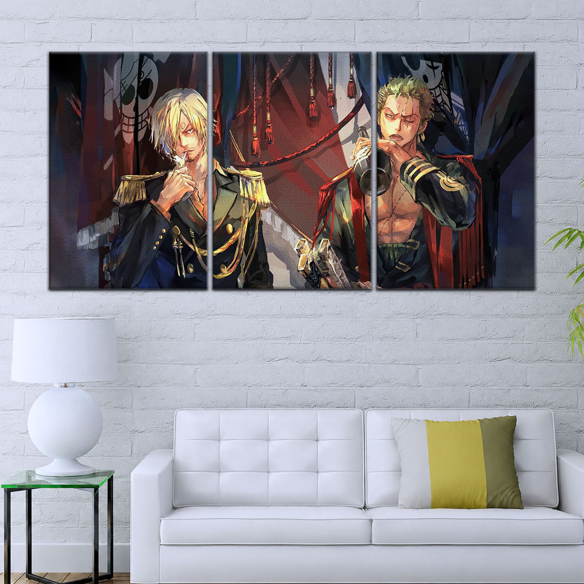 One Piece Canvas Wall Art - OP5078 - Roronoa Zoro Three Sword Style - Sanji