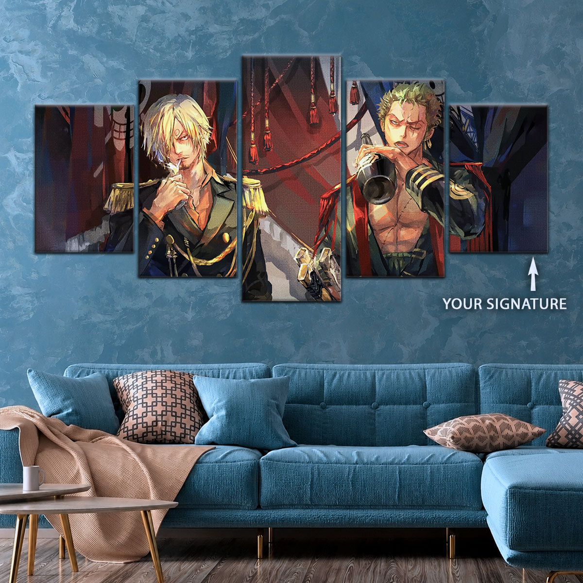 One Piece Canvas Wall Art - OP5078 - Roronoa Zoro Three Sword Style - Sanji