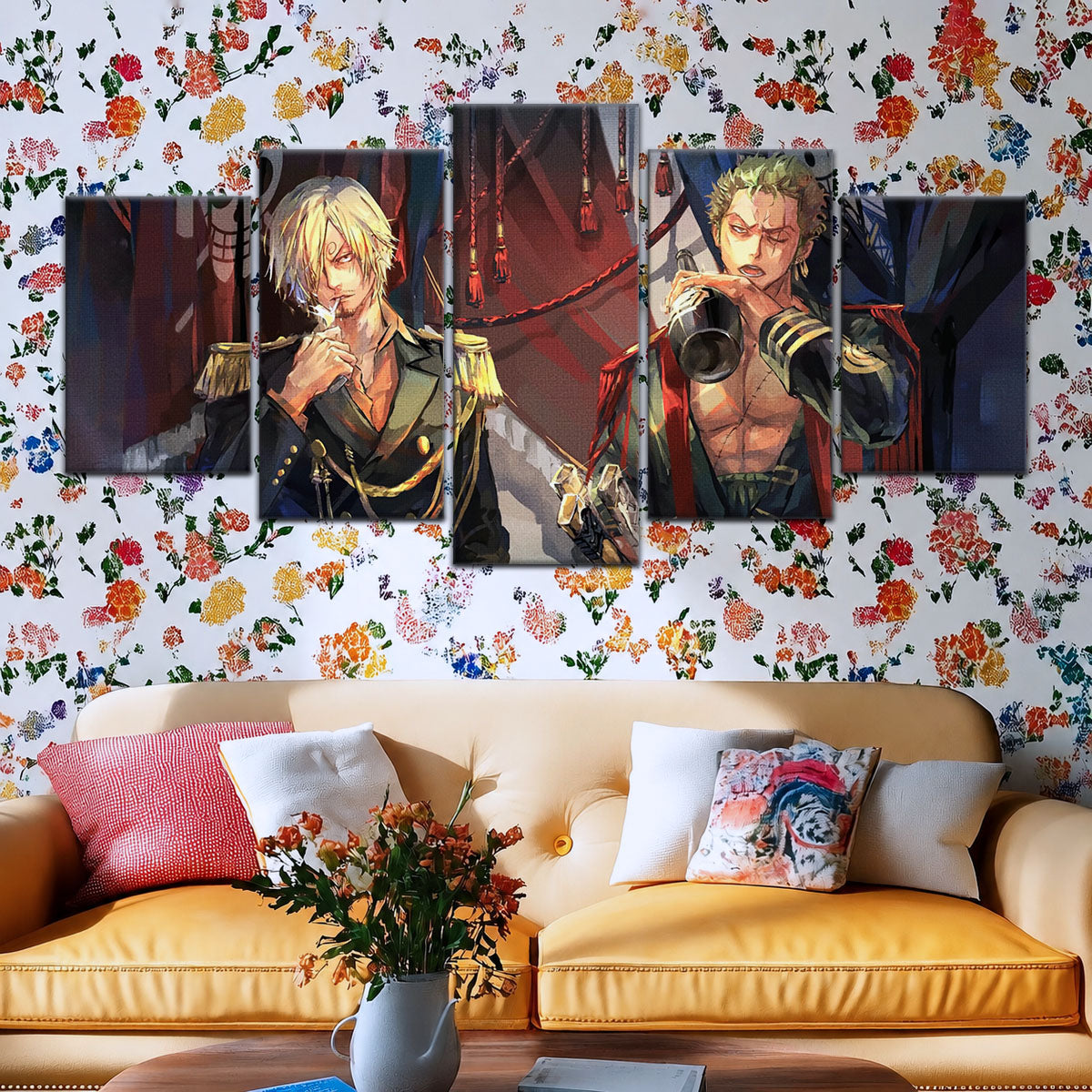 One Piece Canvas Wall Art - OP5078 - Roronoa Zoro Three Sword Style - Sanji