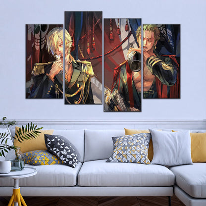 One Piece Canvas Wall Art - OP5078 - Roronoa Zoro Three Sword Style - Sanji