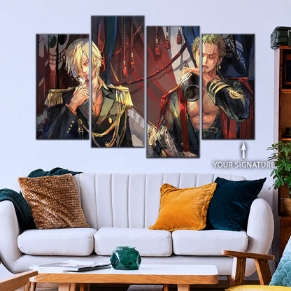 One Piece Canvas Wall Art - OP5078 - Roronoa Zoro Three Sword Style - Sanji