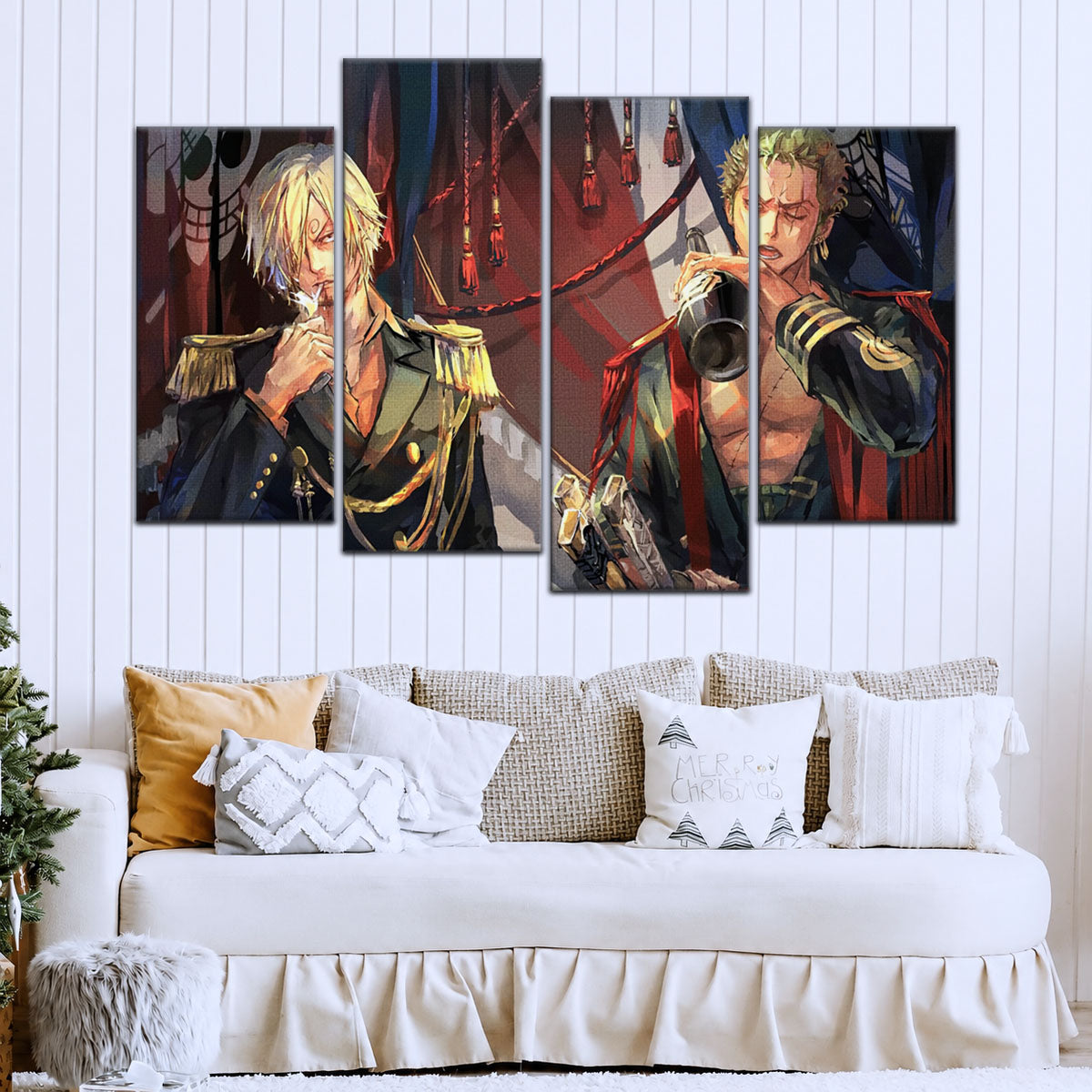 One Piece Canvas Wall Art - OP5078 - Roronoa Zoro Three Sword Style - Sanji