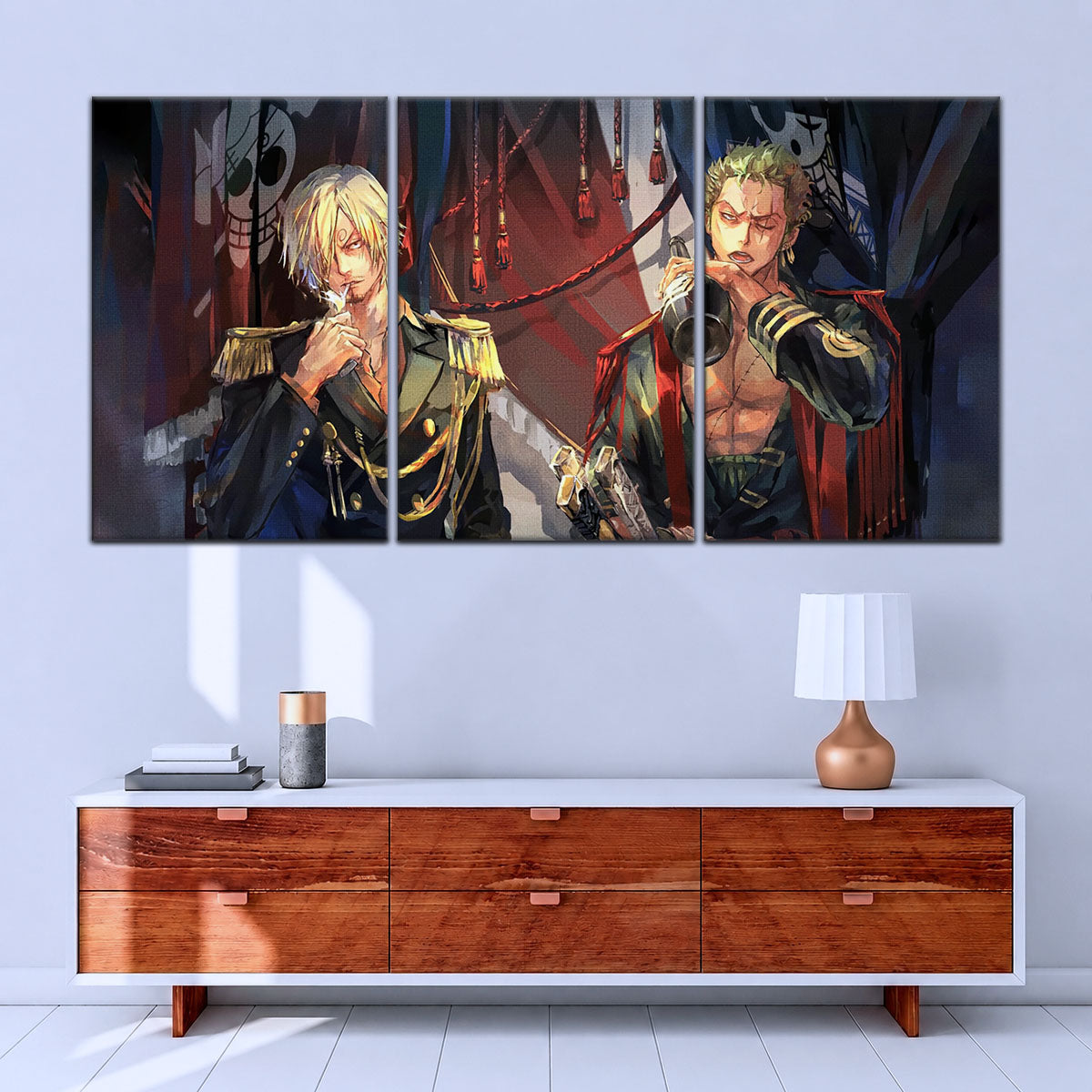 One Piece Canvas Wall Art - OP5078 - Roronoa Zoro Three Sword Style - Sanji