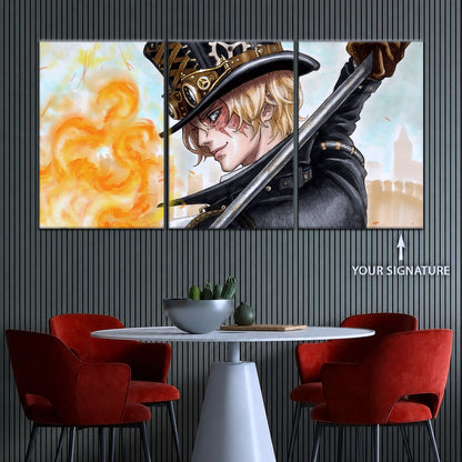 One Piece Canvas Wall Art - OP5083 - Sabo Fire Fist