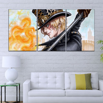 One Piece Canvas Wall Art - OP5083 - Sabo Fire Fist