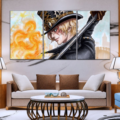 One Piece Canvas Wall Art - OP5083 - Sabo Fire Fist