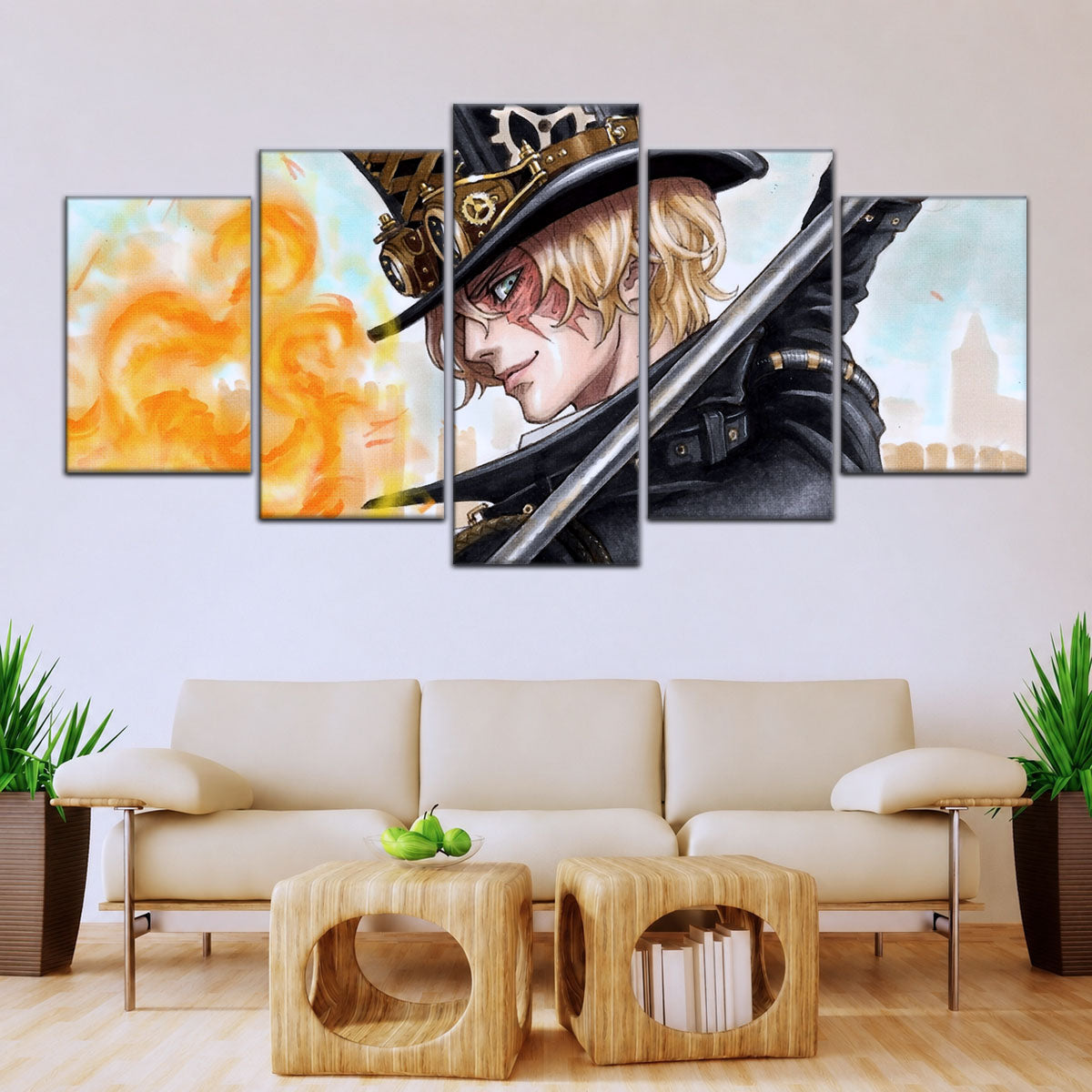 One Piece Canvas Wall Art - OP5083 - Sabo Fire Fist