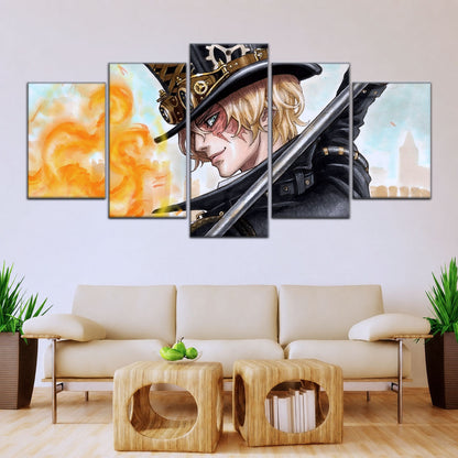One Piece Canvas Wall Art - OP5083 - Sabo Fire Fist