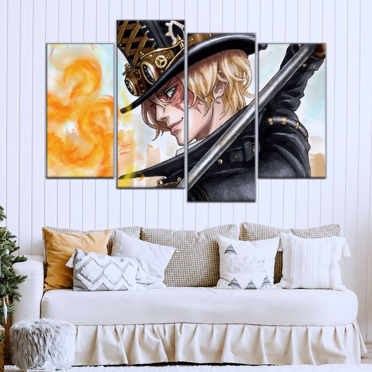 One Piece Canvas Wall Art - OP5083 - Sabo Fire Fist