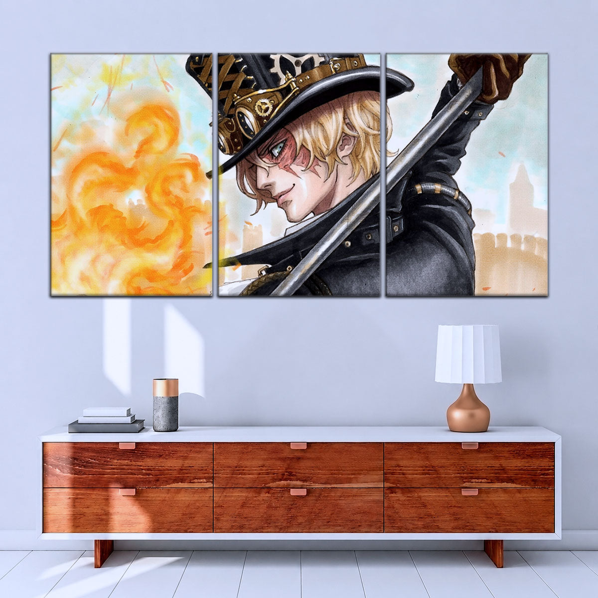 One Piece Canvas Wall Art - OP5083 - Sabo Fire Fist