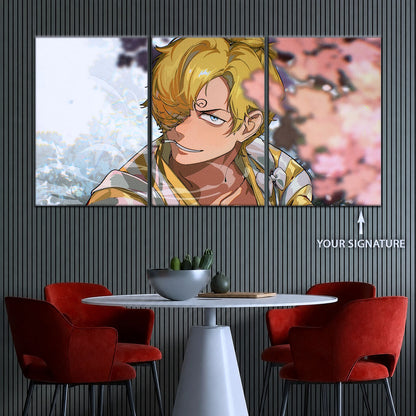 One Piece Canvas Wall Art - OP5086 - Sanji in Bloom Stunning