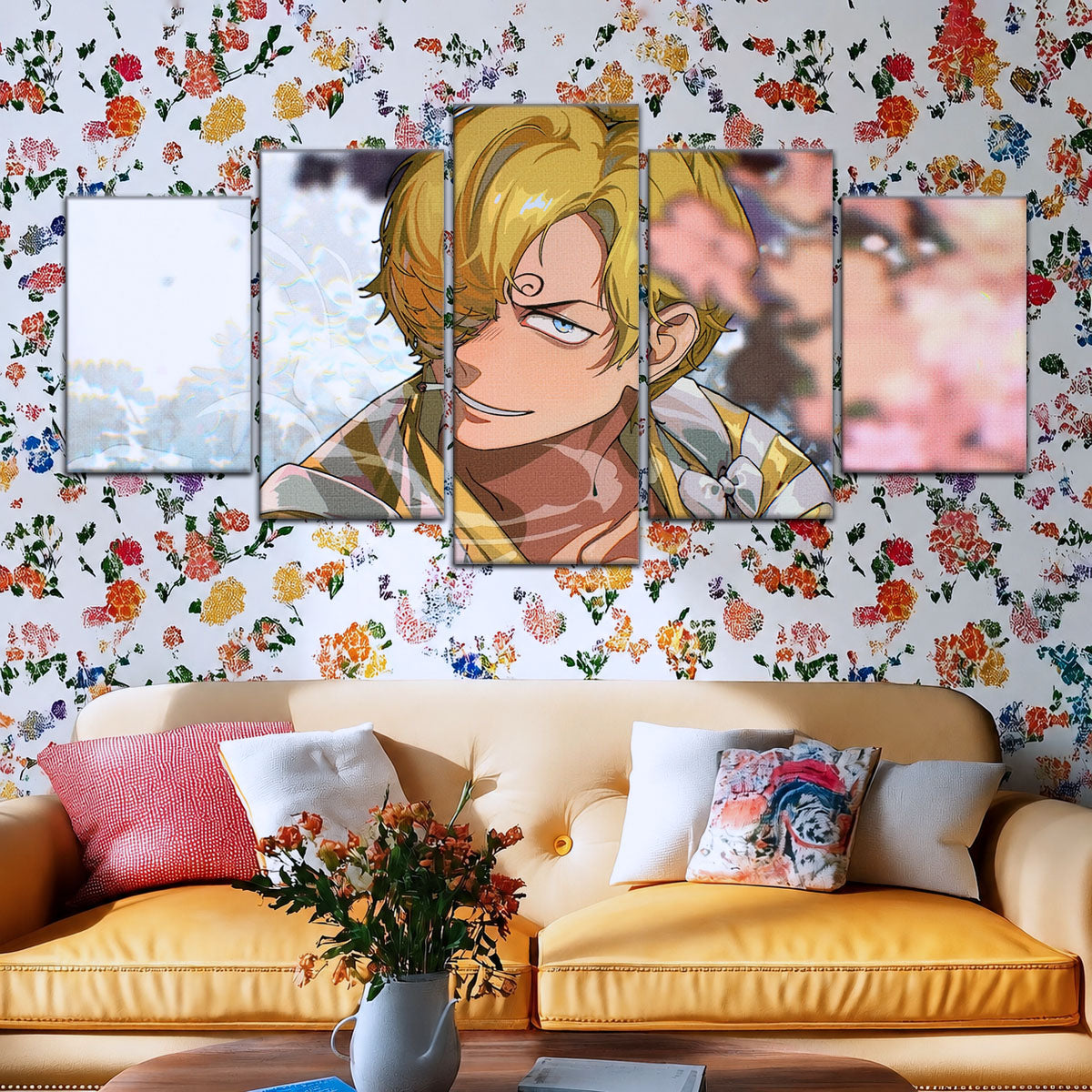 One Piece Canvas Wall Art - OP5086 - Sanji in Bloom Stunning
