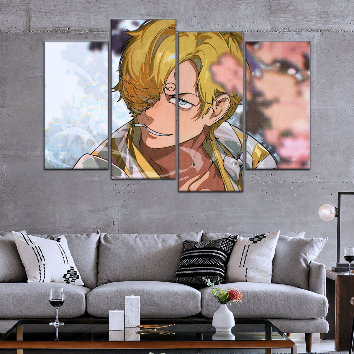 One Piece Canvas Wall Art - OP5086 - Sanji in Bloom Stunning