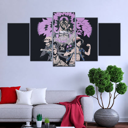 One Piece Canvas Wall Art - OP5097 - Monkey D. Luffy - Trafalgar Law - Donquixote Doflamingo