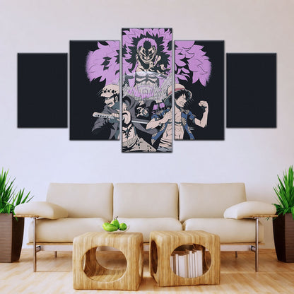 One Piece Canvas Wall Art - OP5097 - Monkey D. Luffy - Trafalgar Law - Donquixote Doflamingo