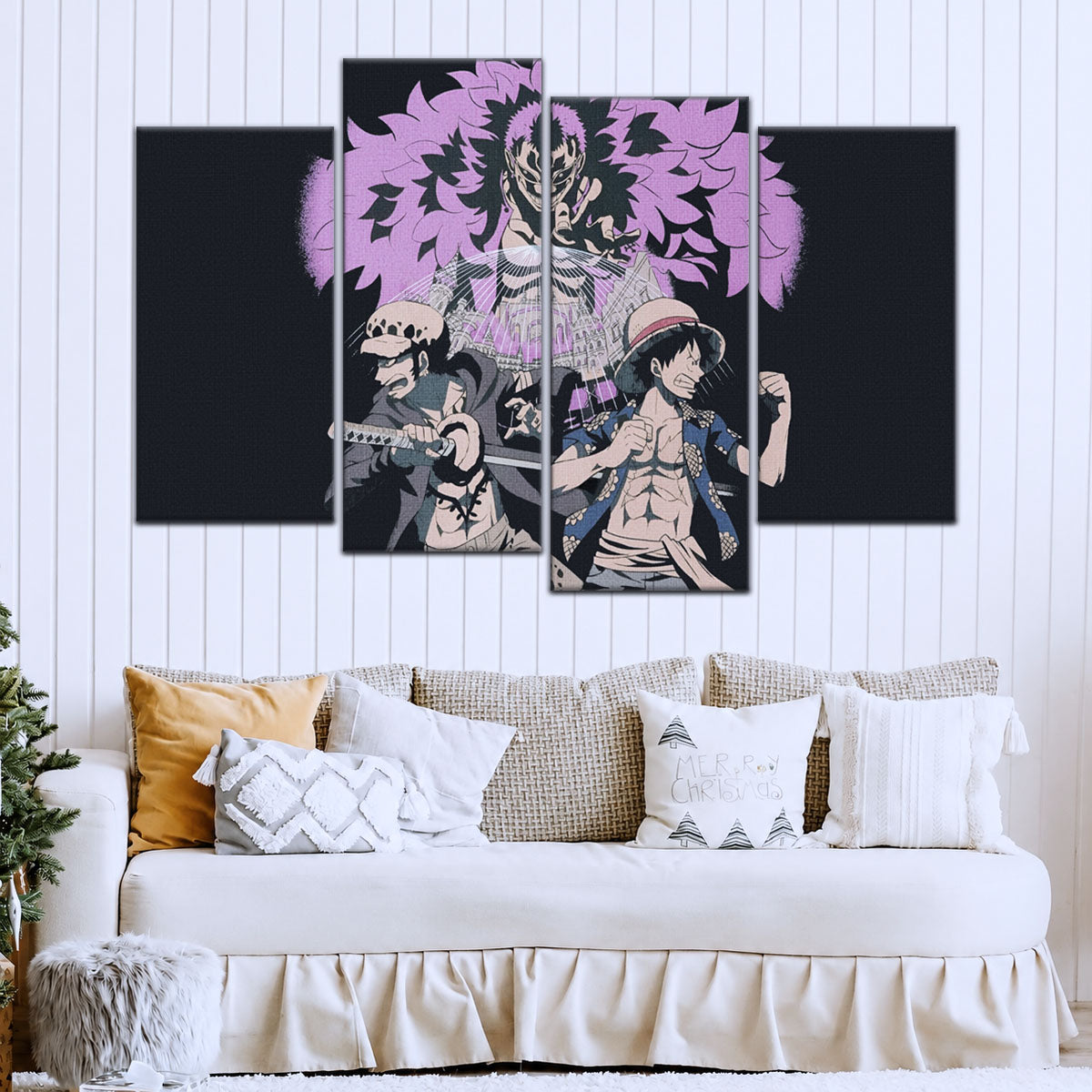 One Piece Canvas Wall Art - OP5097 - Monkey D. Luffy - Trafalgar Law - Donquixote Doflamingo