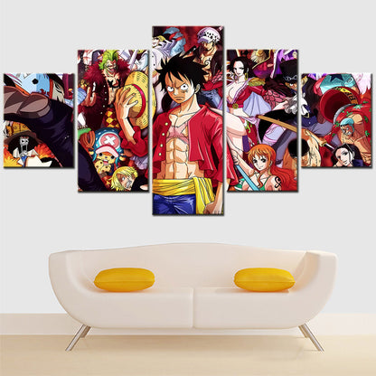 One Piece Canvas Wall Art - OP5109 - Monkey D. Luffy - Roronoa Zoro - Sanji - Straw Hat Crew