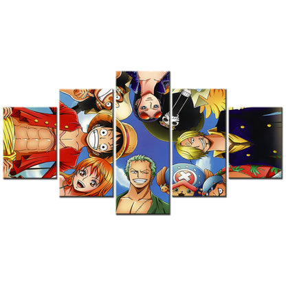 One Piece Canvas Wall Art - OP5110 - Monkey D. Luffy - Roronoa Zoro - Sanji - Straw Hat Crew