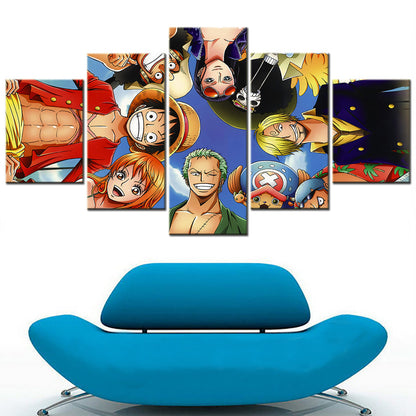 One Piece Canvas Wall Art - OP5110 - Monkey D. Luffy - Roronoa Zoro - Sanji - Straw Hat Crew