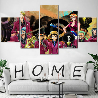 One Piece Canvas Wall Art - OP5111 - Monkey D. Luffy - Roronoa Zoro - Sanji - Straw Hat Crew