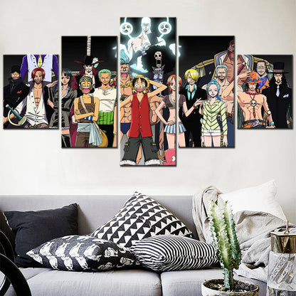 One Piece Canvas Wall Art - OP5113 - Monkey D. Luffy - Roronoa Zoro - Sanji - Straw Hat Crew
