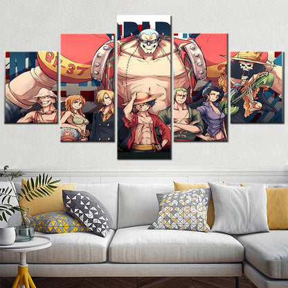 One Piece Canvas Wall Art - OP5114 - Monkey D. Luffy - Roronoa Zoro - Sanji - Straw Hat Crew