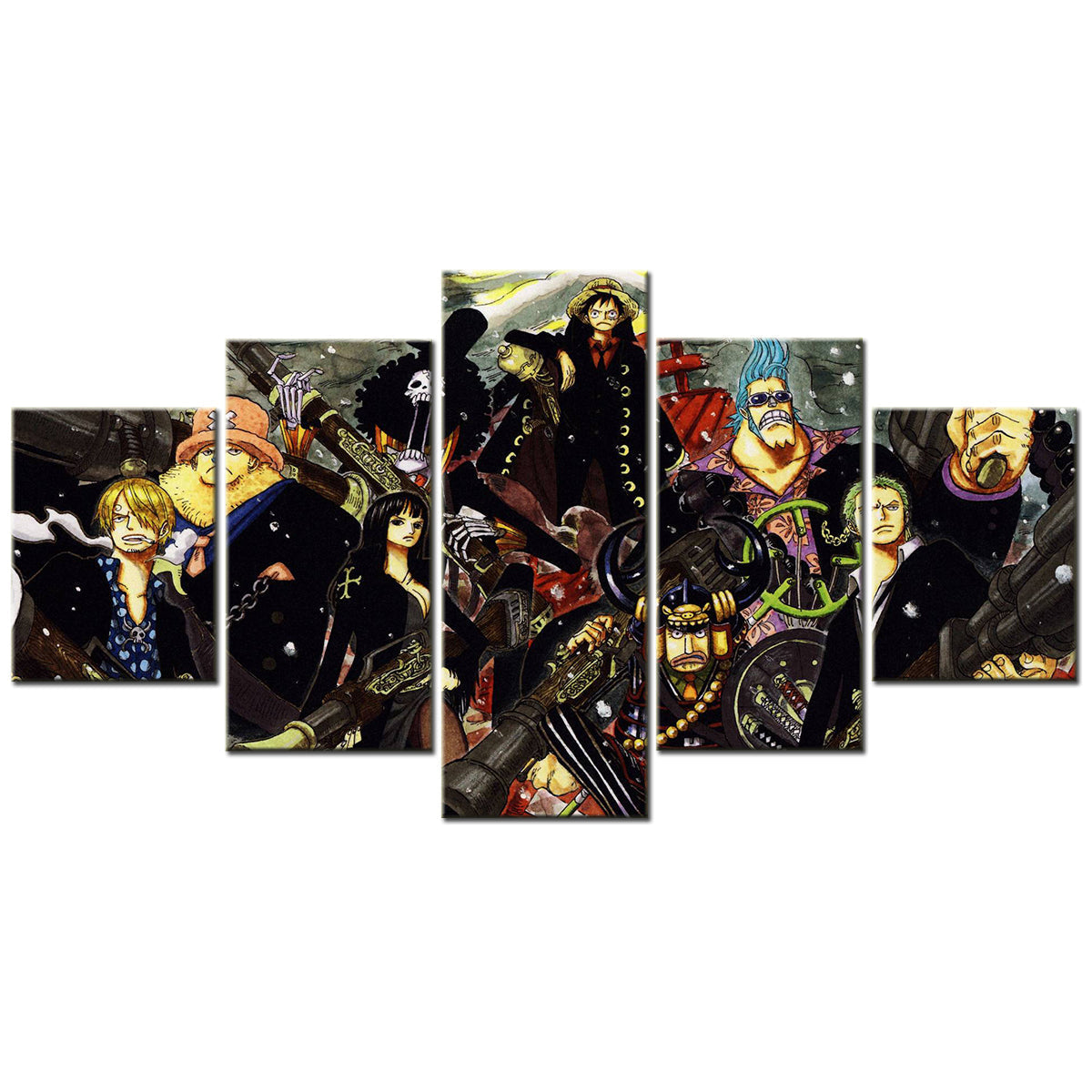 One Piece Canvas Wall Art - OP5115 - Monkey D. Luffy - Roronoa Zoro - Sanji - Straw Hat Crew
